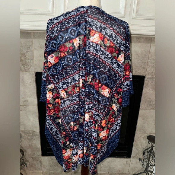 Ember Women's Duster Kimono Open Front Size Medium - Picture 2 of 5